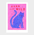 Born to Be Wild | Blue Polka Dot Leopard