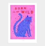 Born to Be Wild | Blue Polka Dot Leopard