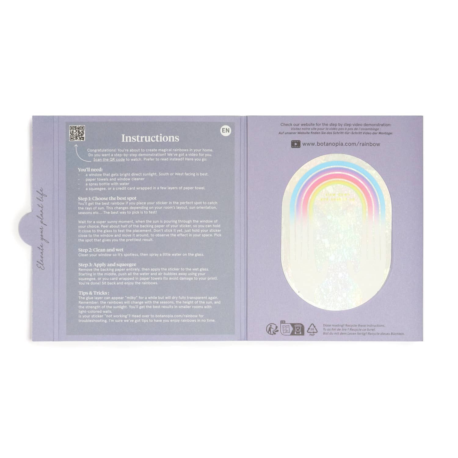 Adesivo Rainbow Maker - "Rallenta e goditi lo spettacolo"