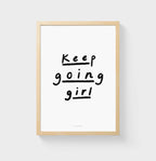 Poster con citazione | Keep going girl
