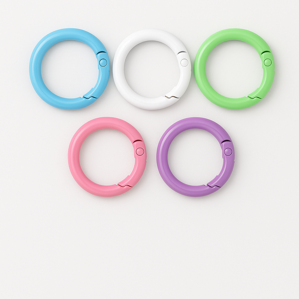 Moschettone rotondo smaltato