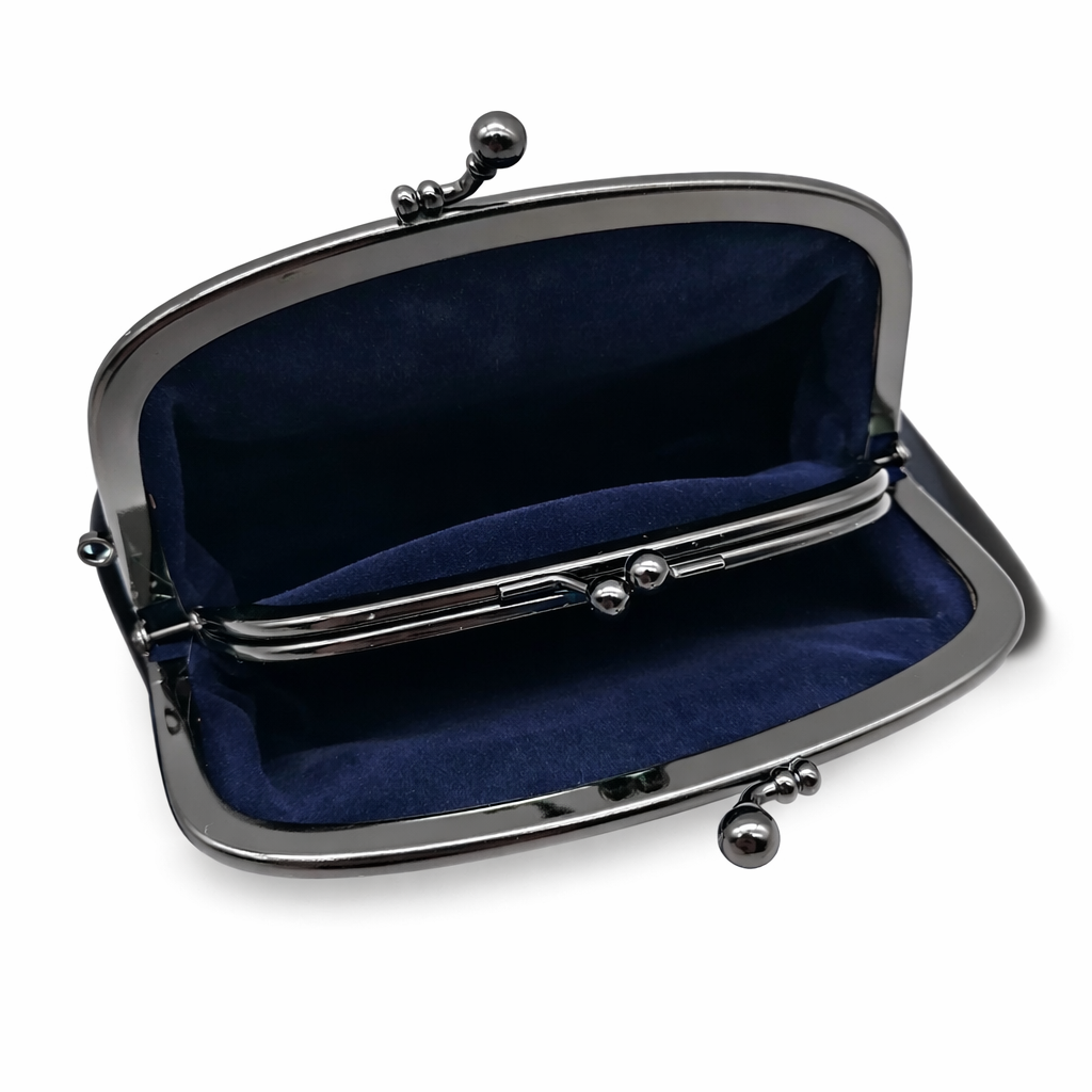 Kyoto Handmade Coin Purse – Blue with Bunnies