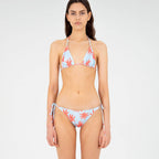 Top bikini triangolo floreale