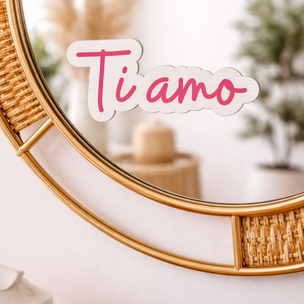 Adesivo sagomato scritta “Ti amo”