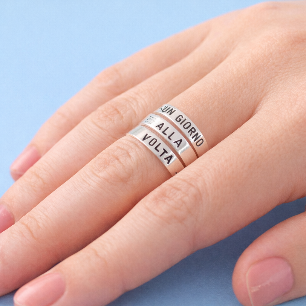 ANELLO UN GIORNO ALLA VOLTA - IN ARGENTO 925