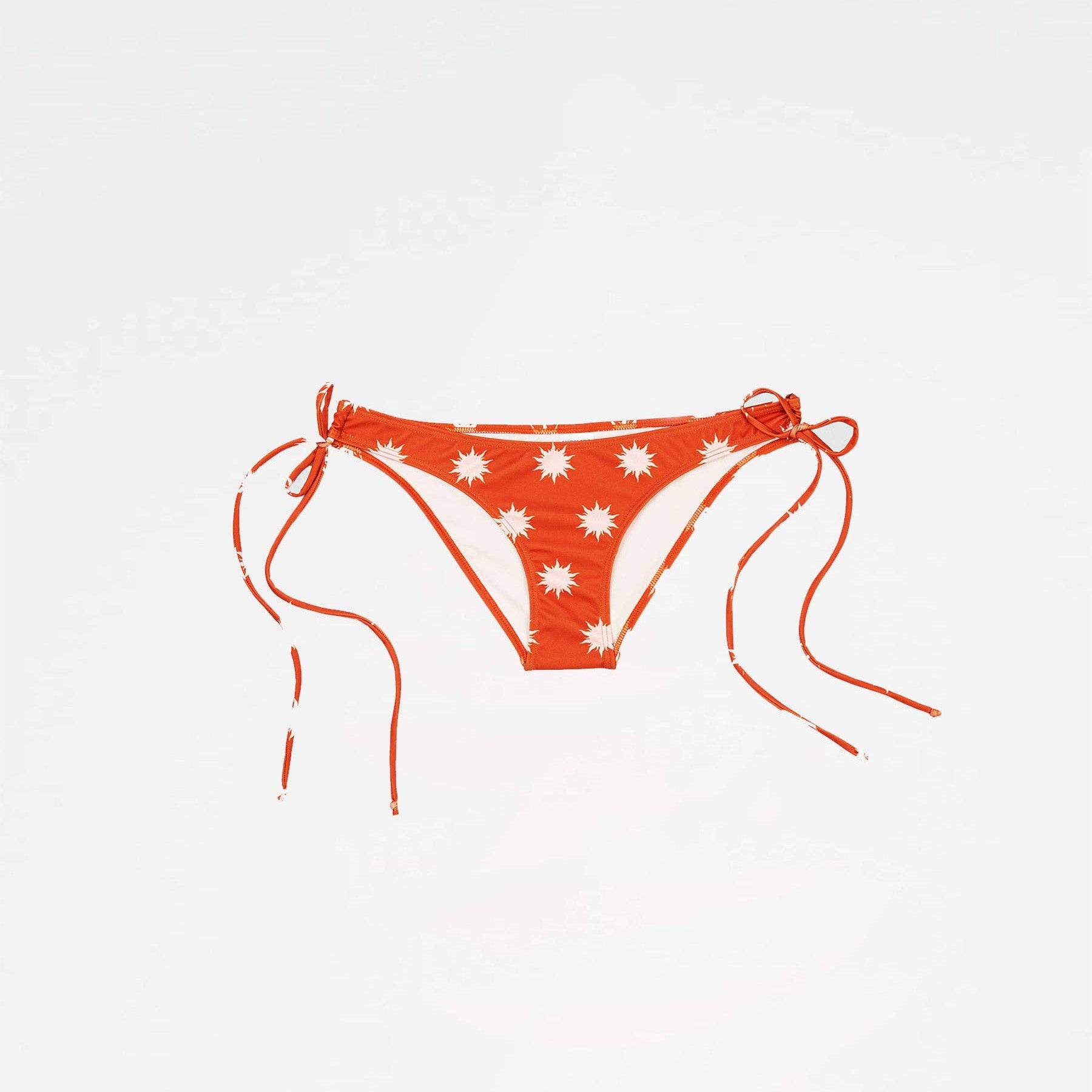 Red bikini bottom with print