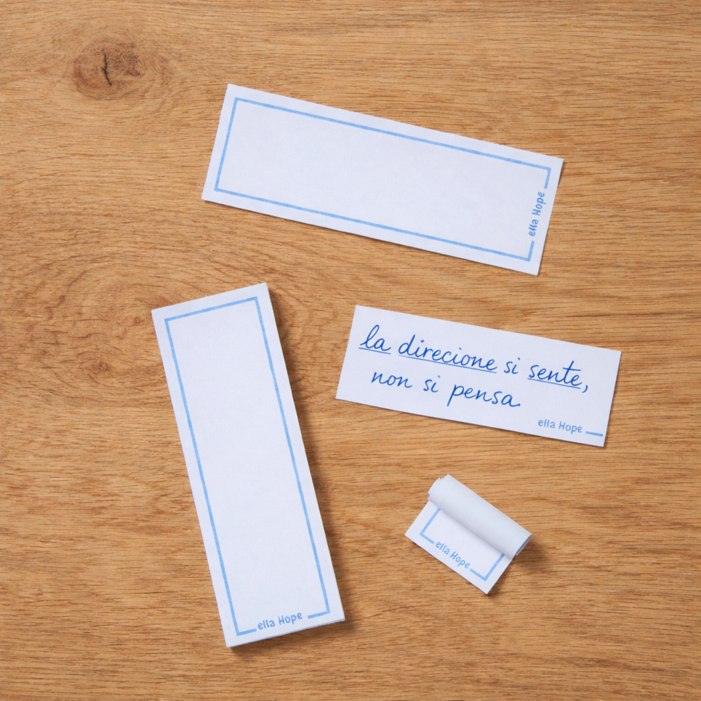 Blocchetto fogli per ciondolo contenitore Mio