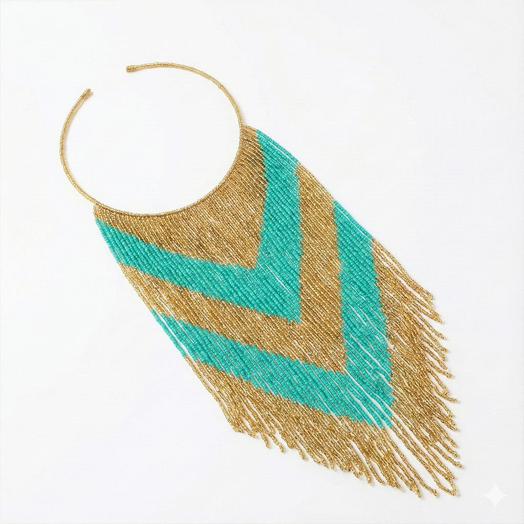 Collana lunga perline