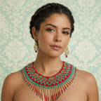 Huichol Beaded Necklace – Mexican Choker