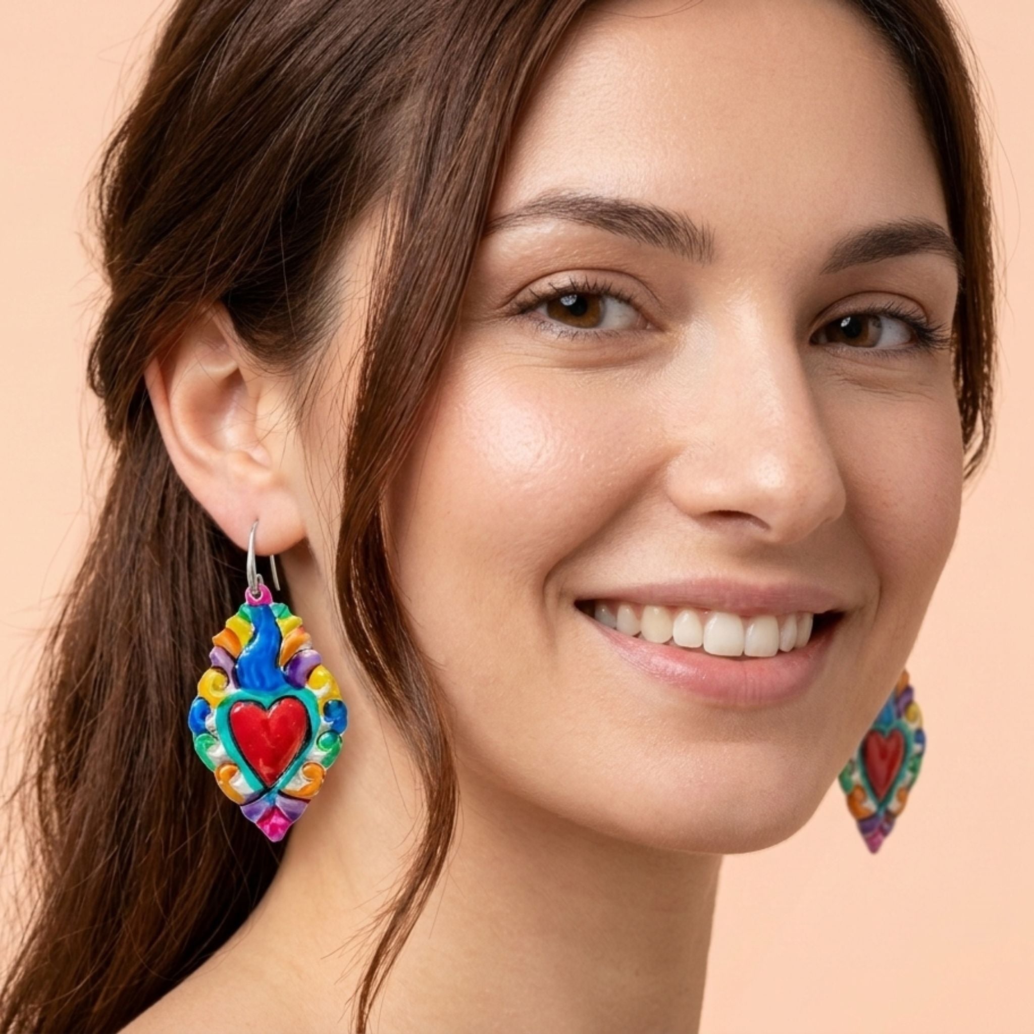 Sagrado Corazon Multicolor Earrings