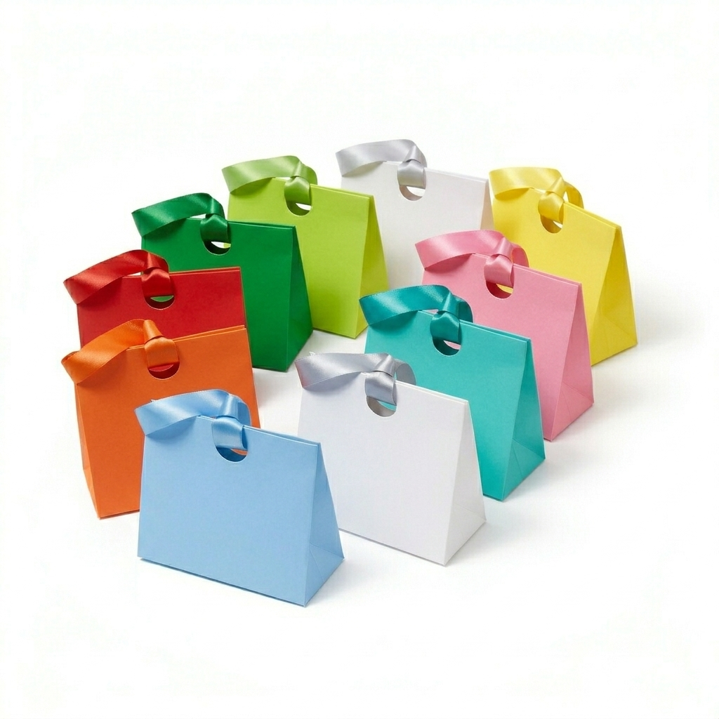 Gift Box Ella Hope – Colorful Shopper with Satin Ribbon