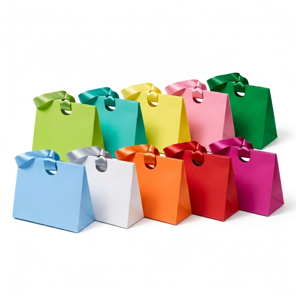 Gift Box Ella Hope – Colorful Shopper with Satin Ribbon