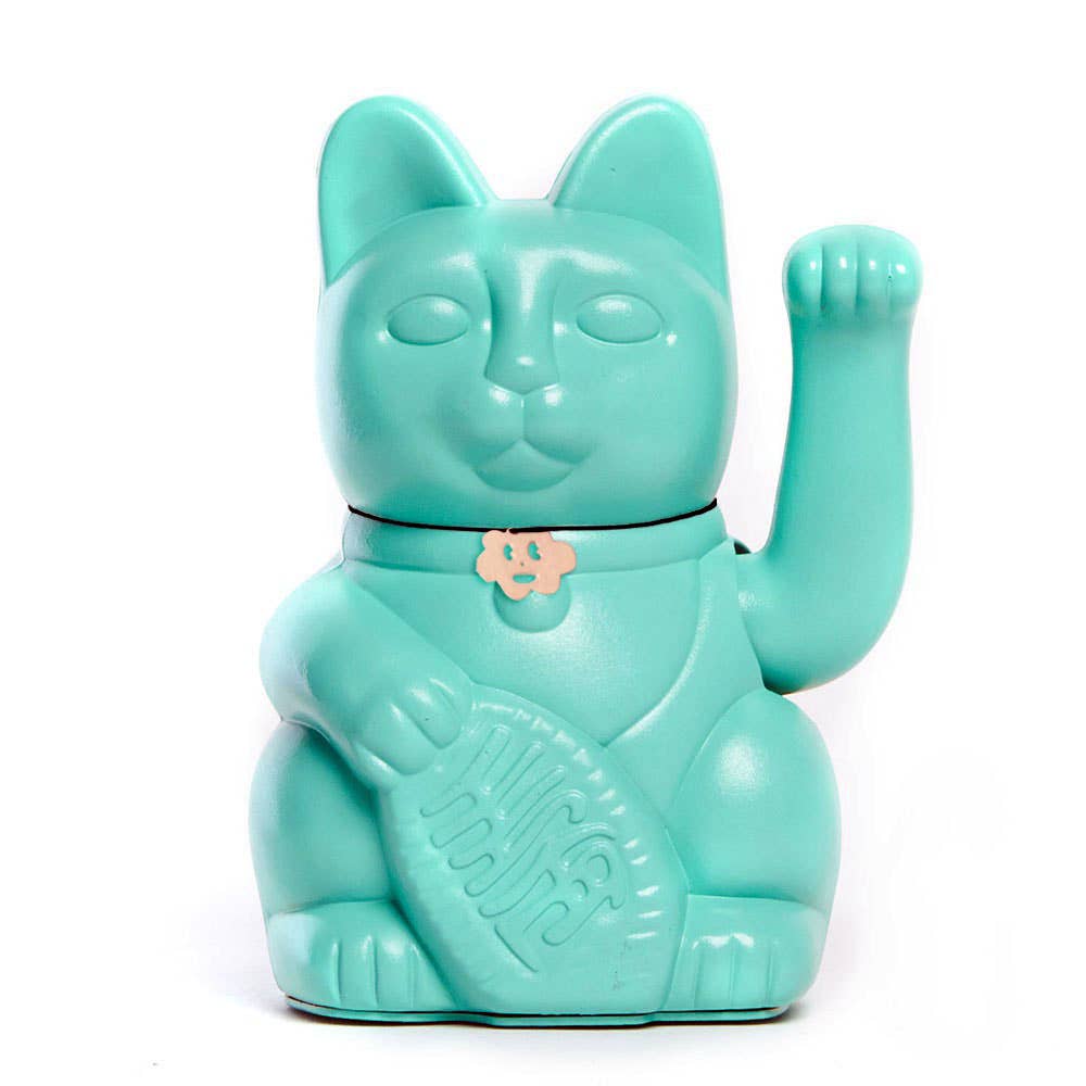 Aquamarine Luckycat – Fortune & Intelligence
