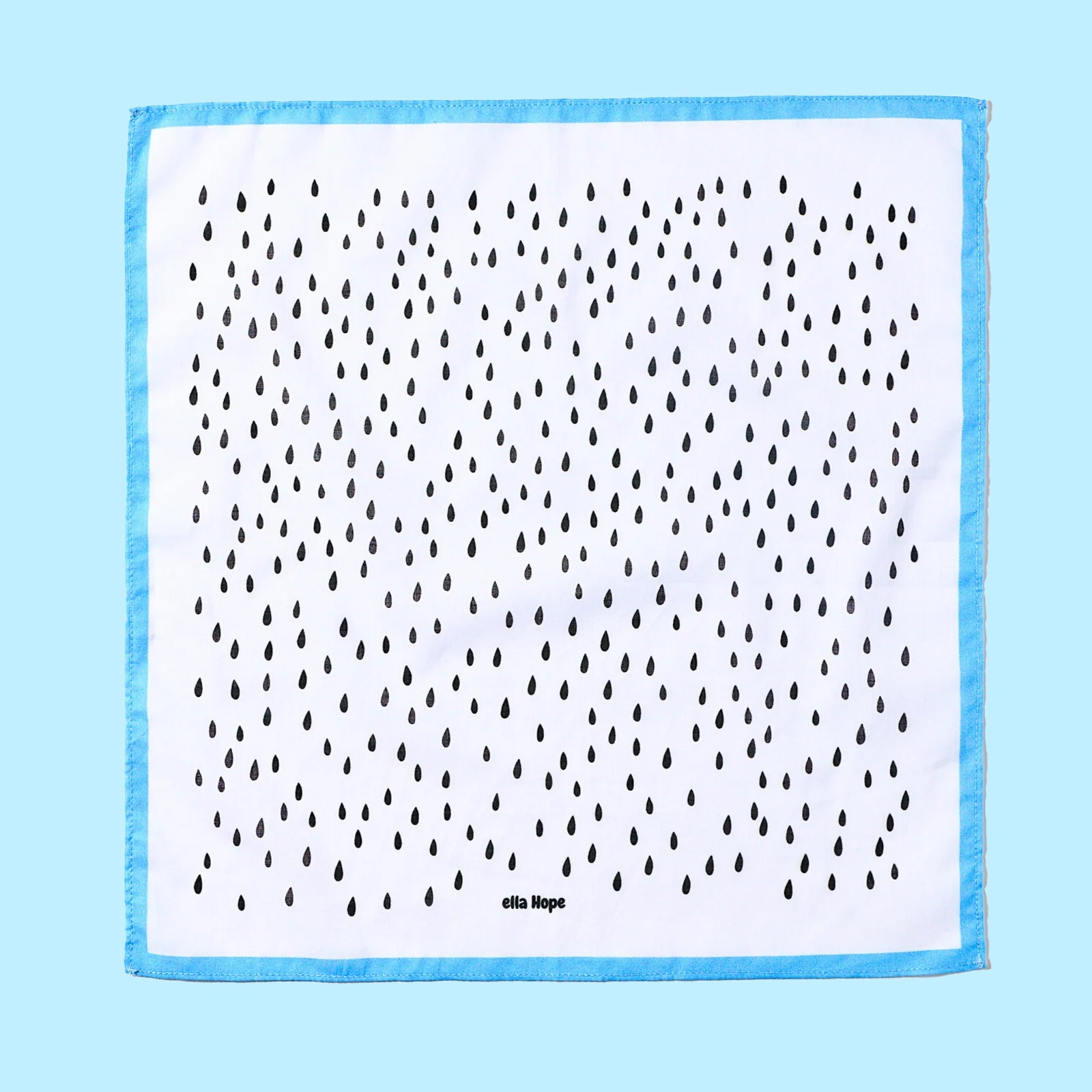 Fazzoletto Lacrime - bordo azzurro