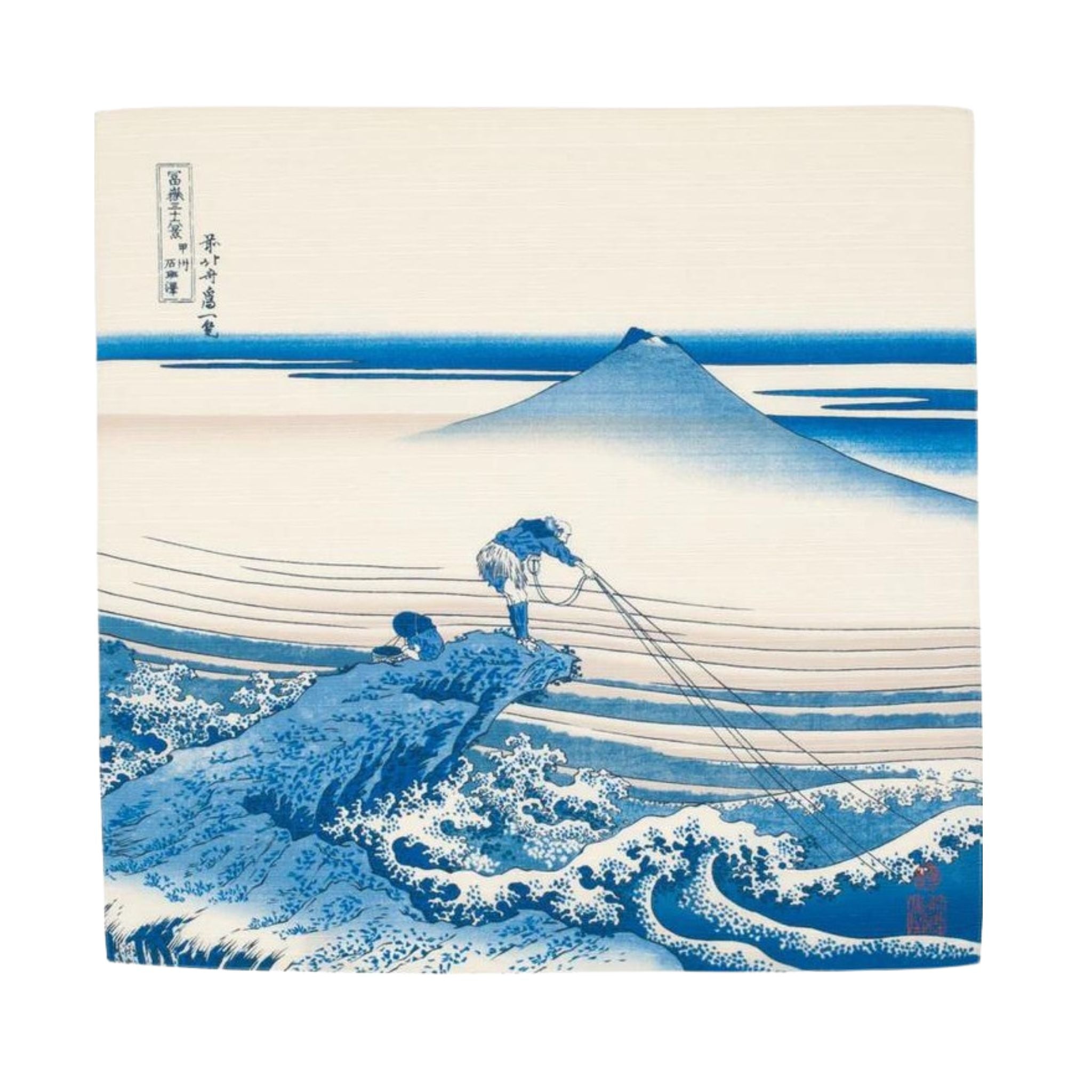 Furoshiki Ukiyo-e Hokusai – Sea, 48x48cm