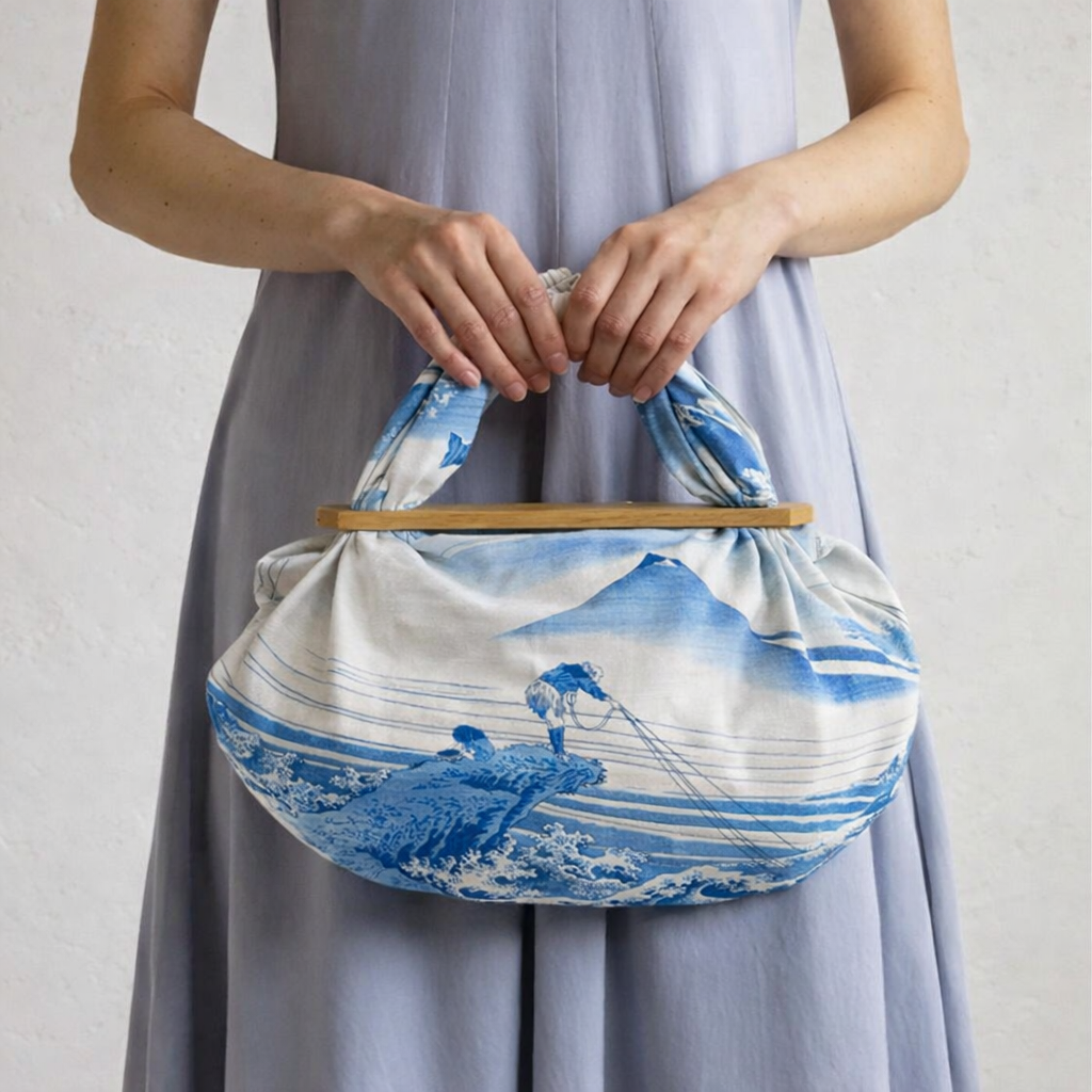 Furoshiki Ukiyo-e Hokusai – Sea, 48x48cm