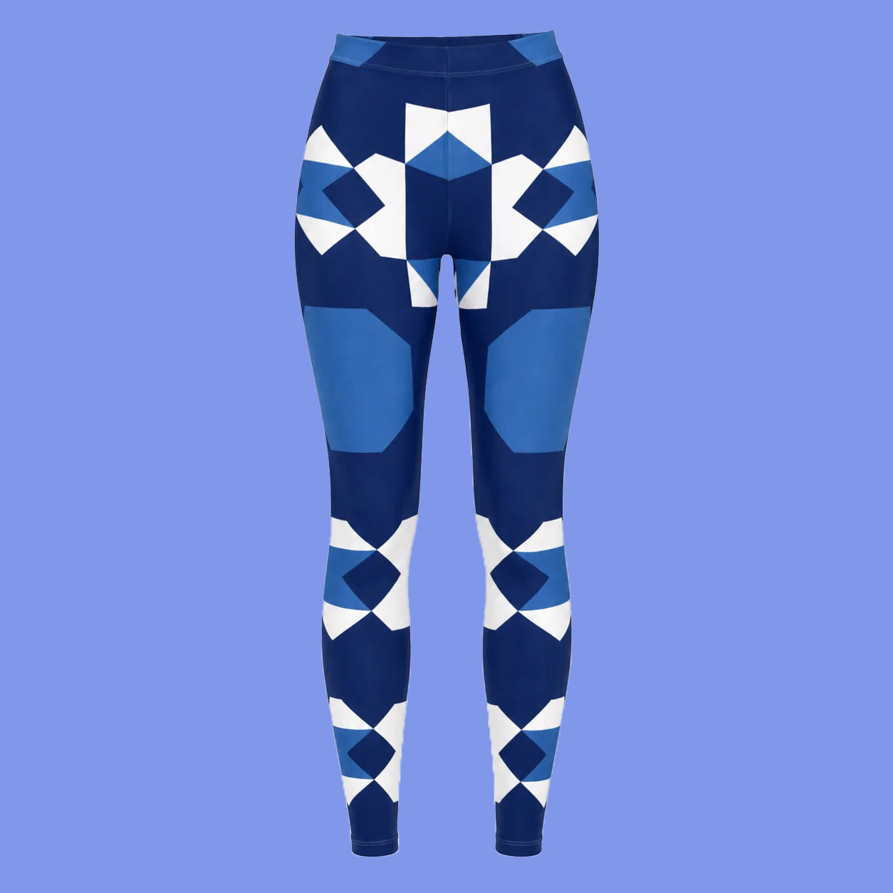 Leggings texture Blue – Lycra Extra Comfort