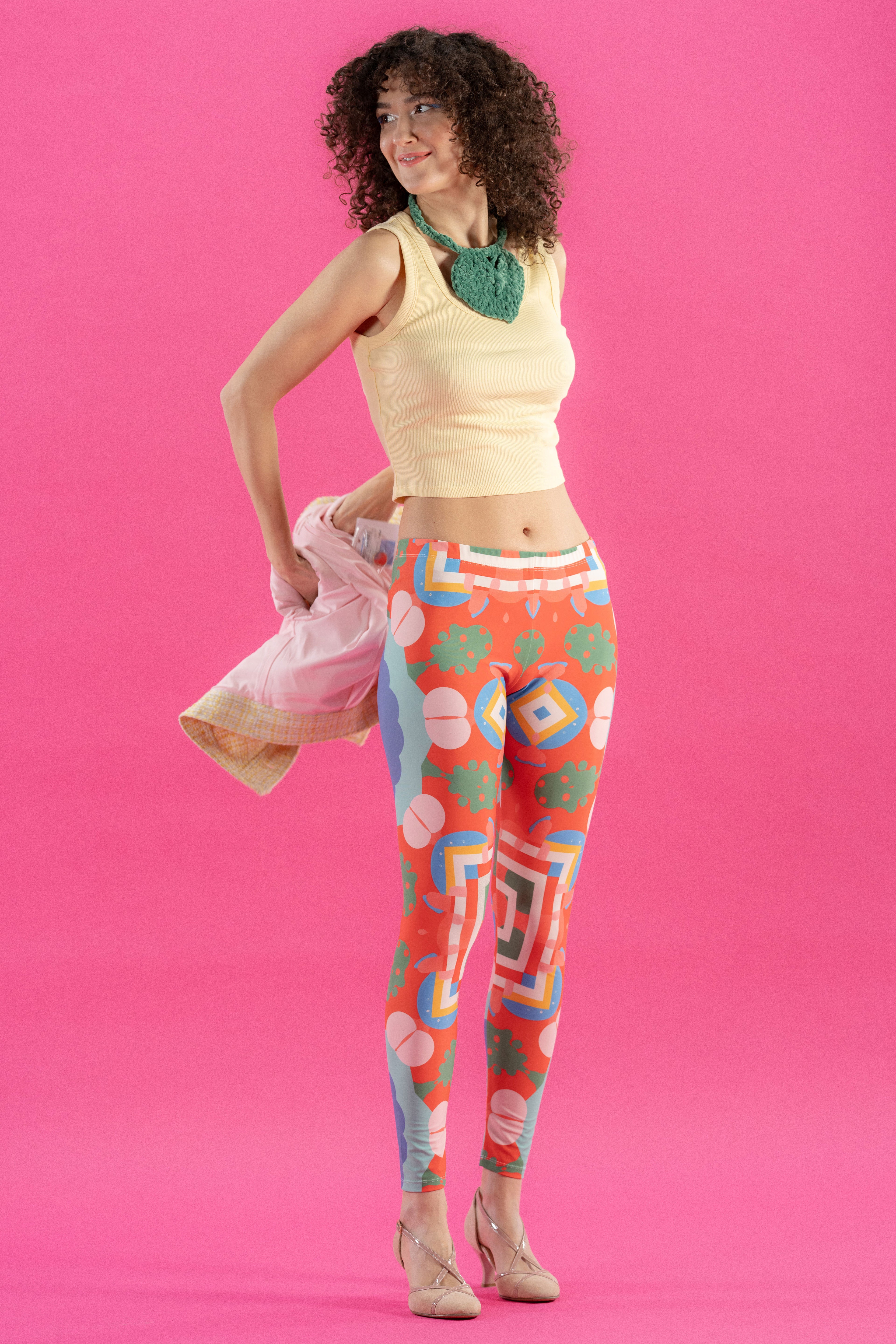 Leggings texture Fantasia allegra – Lycra Extra Comfort (Copia)