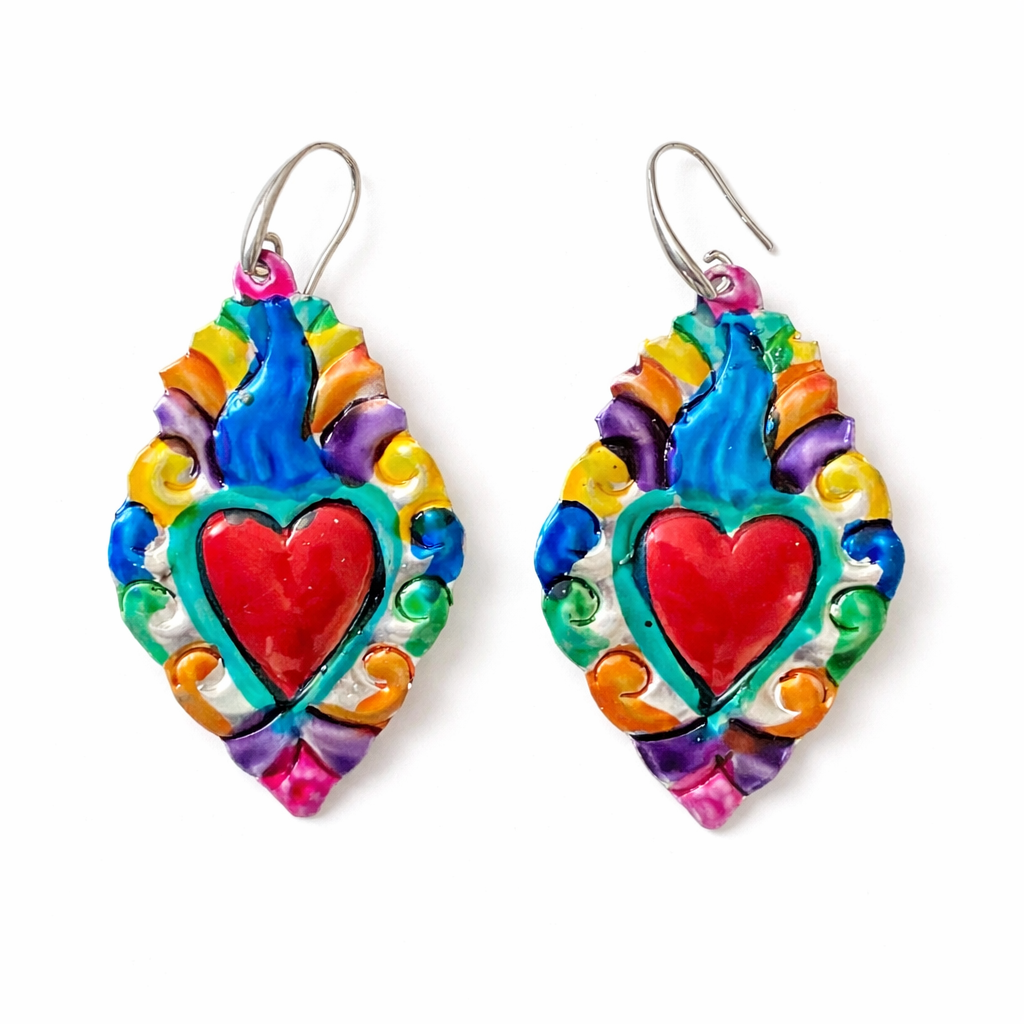 Sagrado Corazon Multicolor Earrings