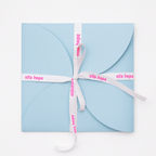 Fazzoletto Lacrime - bordo azzurro