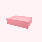 Pink cardboard gift box