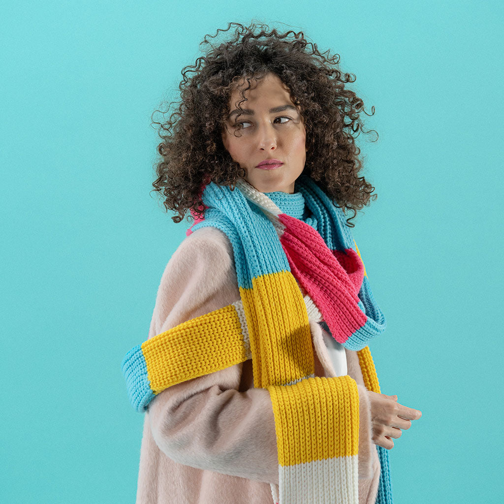 Gina - Sciarpa al metro multicolor