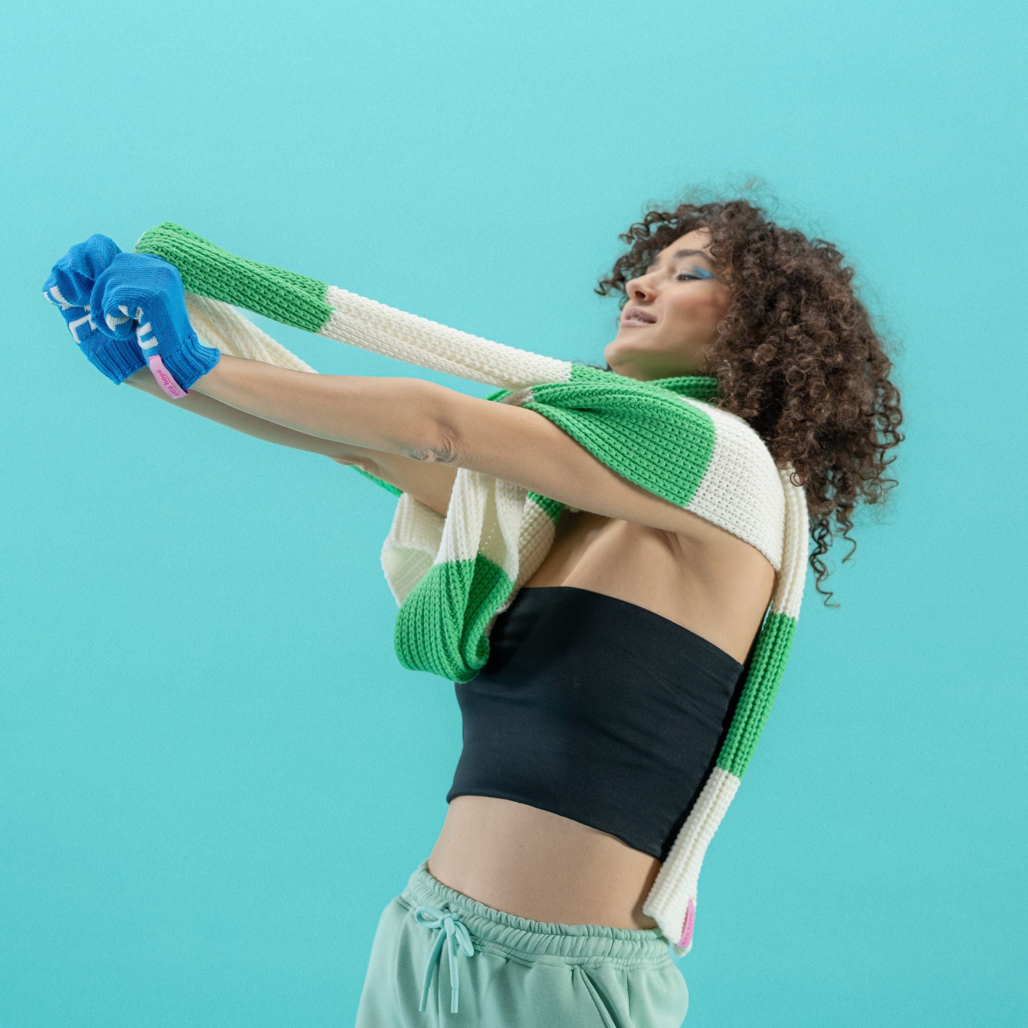 Gina - Sciarpa al metro Bicolore