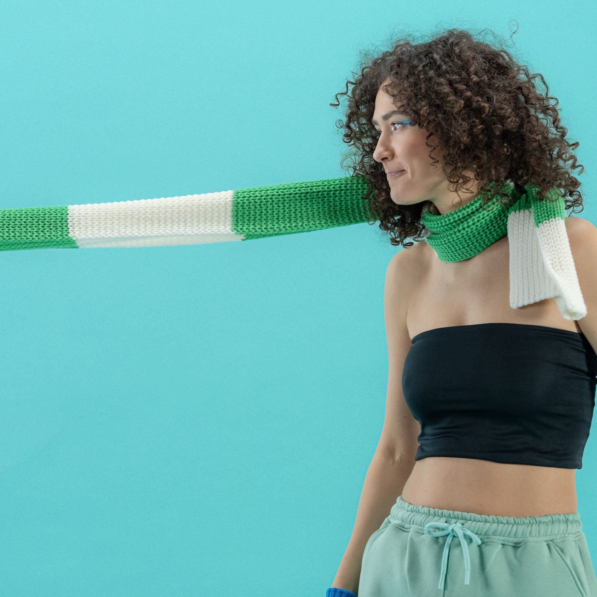 Gina - Sciarpa al metro Bicolore