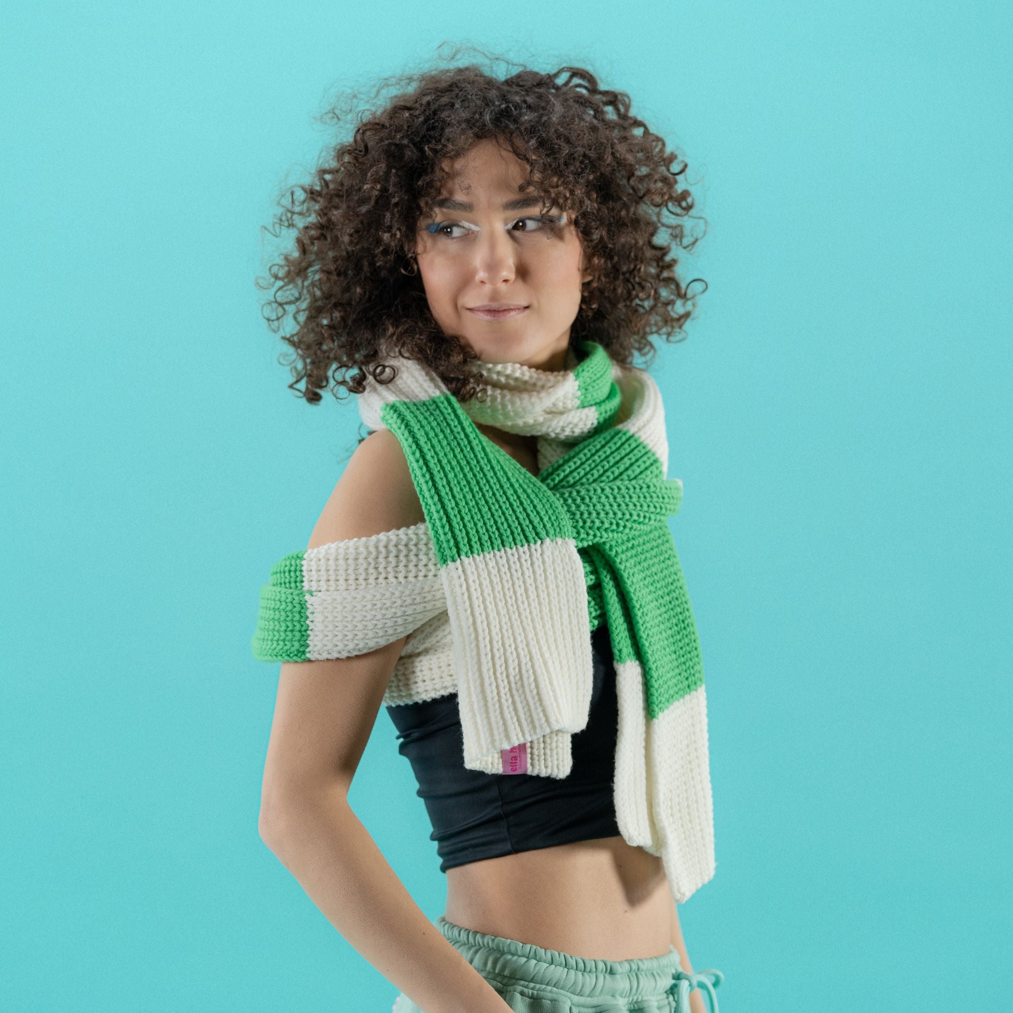 Gina - Sciarpa al metro Bicolore