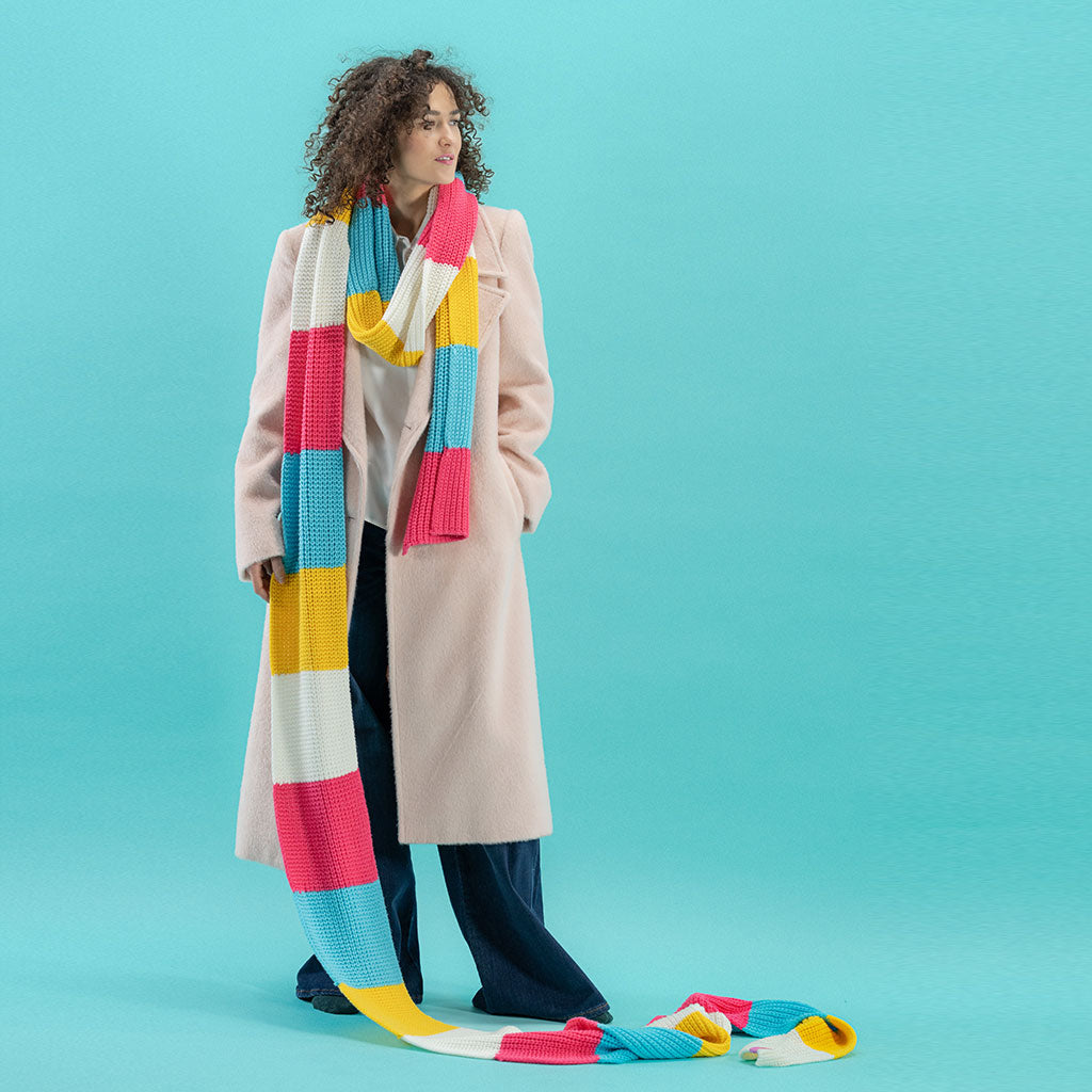 Gina - Sciarpa al metro multicolor