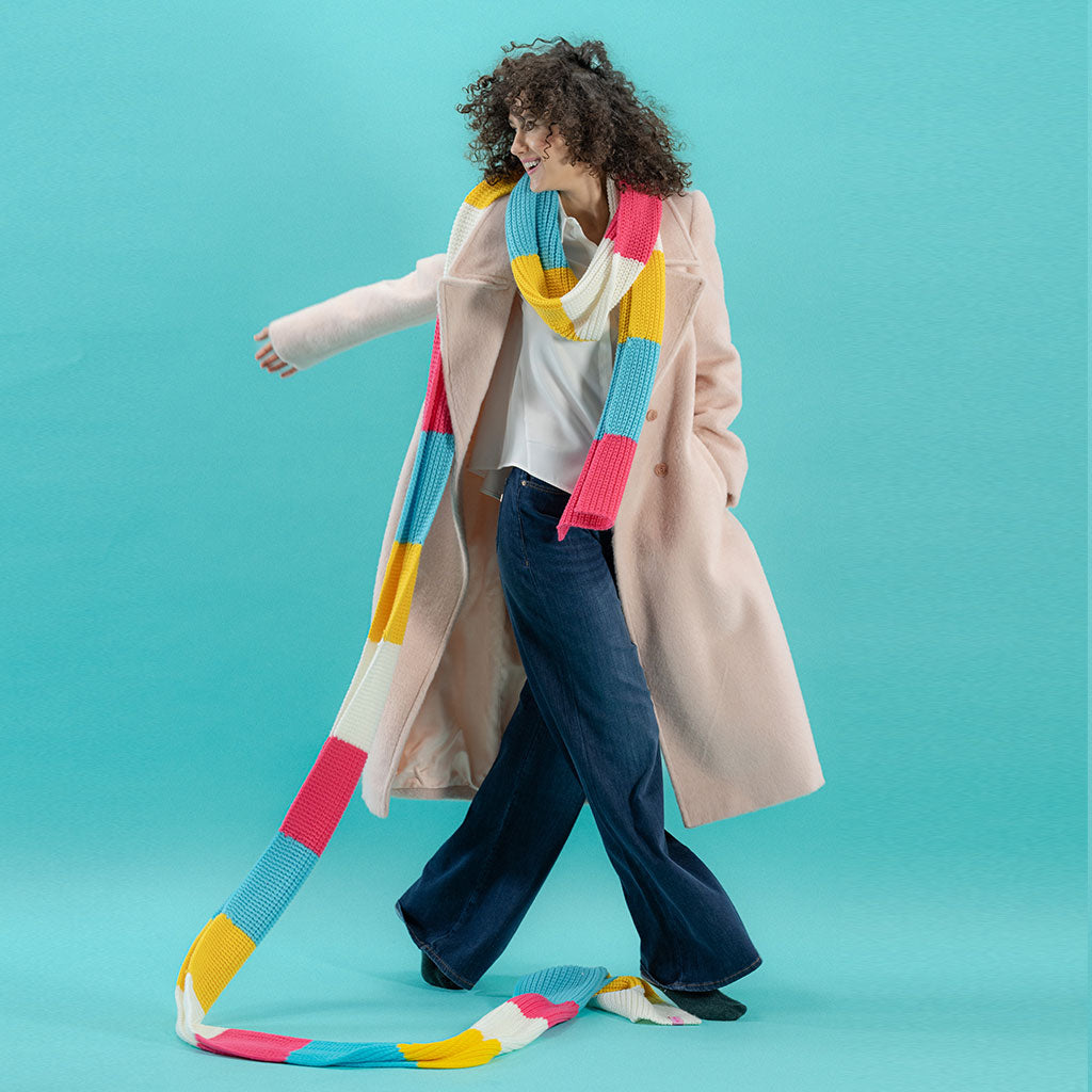 Gina - Sciarpa al metro multicolor