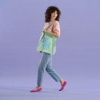 Memo - Shopper in cotone scritta "Non mollo punto"